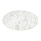 Homeroots 32" White And Gray Rounded Stone And Metal Pedestal Base Dining Table 520851 - alternate 13