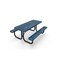 Mytcoat 6ft Rectangular Portable Outdoor Table, Light Blue, Seats 6, Punched Steel, Textured Coating 804065 - alternate 1