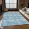 Homeroots 5' X 8' Sky Blue Gray And Ivory Polka Dot Washable Indoor Outdoor Area Rug 594281 - alternate 9