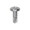 Auveco #10-16 x 1/2in Phillips Pan Head Number 2 Teks Screw Zinc, 100PK 9607 - alternate 1