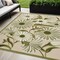 Homeroots 5' X 8' Ivory And Green Floral Indoor Outdoor Area Rug 548053 - alternate 9