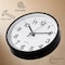 Clockswise Black 8-In Analog Clock - Silent, Non-Ticking for Wall, Office Desk, Table and Shelf,  QI004744.BK.8 - alternate 9