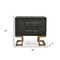 Homeroots 22" Gray Shagreen Two Drawer Nightstand 491591 - alternate 3