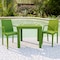 Leisuremod Weave Mace Indoor/Outdoor Arm Chair, Green, 2PK MCA19G2 - alternate 6