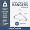 Lifemaster Heavy-Duty Plastic Hangers, Non-Slip, Space-Saving, Holds 5 lbs, Gray, 10PK LMPLCGRY10 - alternate 6