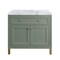 James Martin Vanities Chicago 36 in. Single Vanity, Smokey Celadon, w/ 3 CM Carrara Marble Top 503-V36-SC-3CAR - alternate 6