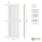 Ekena Millwork True Fit PVC Two Equal Flat Panel Shutters, Viridian Green, 15W x 44H, PR TFP101FPF15X044HG - alternate 9
