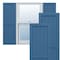 Ekena Millwork True Fit PVC Farmhouse/Flat Panel Combination Fixed Mount Shutters, Sojourn Blue, 12W x 80H, PR TFP101FC12X080HB - alternate 1