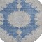 Homeroots 8' Navy Blue And Ivory Round Oriental Washable Indoor Outdoor Area Rug 597742 - alternate 7