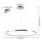 Jonathan Y Brice 35" Modern Contemporary Metal Round Integrated LED Pendant, Chrome JYL7220C - alternate 9