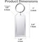 Easy 2 Buy Usa Premium Key Tag 3in Slip-Slot Plastic Heavy Duty Clear Crystal Label Ring Included, 50PK 208.7 - alternate 6
