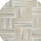 Homeroots 8' Ivory Beige And Gray Round Geometric Washable Indoor Outdoor Area Rug 598270 - alternate 5