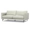 Homeroots 81" Gray Leather Sofa With Black Legs 640991 - alternate 6