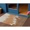 Homeroots 3' X 5' Orange And Brown Abstract Washable Indoor Outdoor Area Rug 613644 - alternate 1