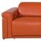 Homeroots 126" Camel Top Grain Leather Reclining Metal USB Sofa 720370 - alternate 8
