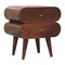 Homeroots 20" Brown Solid Wood Round Two Drawer Nightstand 651521 - alternate 15