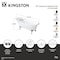 Kingston Brass 67" Cast Iron Oval Single Slipper Clawfoot Tub, 7" Faucet Drillings, White/Brushed Brass VCT7D673122ZB7 - alternate 2