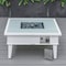 Leisuremod Walbrooke White Patio Conversation, Square Fire Pit with Slats Design & Tank Holder, Navy Blue WWS-27-20-57-31-NBU - alternate 9