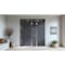 Vdomdoors Aluminum Double Doors Cynex 6777 Grey 1 Sidelight and Top Transom Mirrored Clear Glass Modern Paint CYNEX6777DEXD-GRE-W72+14xH96+14-LH-I - alternate 4