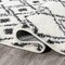Jonathan Y Caimari Moroccan Diamond Shag White/Gray 2 ft. x 8 ft. Runner Rug MOH412A-28 - alternate 8