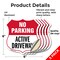 Signmission No Parking Shield Sign Active Driveway, 6 inch X 6 inch, Vinyl Decal, 5PK SHI-D-5PACK-6-397 - alternate 5