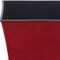 Homeroots 7in Red Recycled Plastic Indoor Outdoor Square Pot Planter 488269 - alternate 4