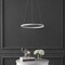 Jonathan Y Brice 15.75" Modern Contemporary Metal Round Dimmable Integrated LED Pendant, Matte White JYL7202I - alternate 12