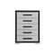 Homeroots 48" Gray And Black Wood Five Drawer Dresser 564686 - alternate 12