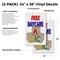 Signmission Free Daycare, Vinyl Decals Only 24 Inch x 36 Inch, Vinyl Decal, 2PK DSB-2436-2PACK-Free Daycare - alternate 2