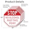 Signmission Stop No Alcohol Past This Point, 10 inch X 10 inch, Aluminum Metal Signs, 5PK OC-A-5Pack-10-222 - alternate 5