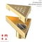 Hydroware Triangle Shower Drain, C06 Brushed Gold, 6 Inches HYD-0027 - alternate 4