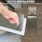 5Seconds Brand Revsible Wall Guard for Hand Dryer, Alum Wall Splash Guard, Adhesive Tape Strips, White&Grey Clr 111993 - alternate 6