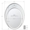 Gatco Flush Mount EZ Hanging 33" Framed Oval Mirror, Satin Nickel 1831 - alternate 7