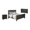 Homeroots Three Piece Black Solid Wood Bedroom Set 569577 - alternate 9