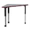 Correll HPL Collaborative Wing Desk, 30 in D X 41 in W X Particleboard AD3041TF-WING-15-09-35 - alternate 1