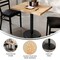 Flash Furniture Bennett 24 in x 30 in Solid Wood Indoor Tabletop in Natural with 18 in Round Dining Height GSF-REC2430-NAT-TR18-GG - alternate 9