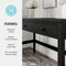 Martha Stewart Rhett Home Office 3 Drawer Desk w/Tapered Legs in Black w/Oil Rubbed Bronze Hardware NAN-PS-23504-BK-BK-MS - alternate 10