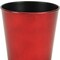 Homeroots 5in Red Recycled Plastic Indoor Outdoor Round Pot Planter 488319 - alternate 4