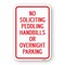 Signmission No Soliciting Peddling Handbills Or Overnight Park Aluminum, 18" x 24", A-1824-24973 A-1824-24973 - alternate 1