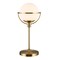 Homeroots 21" Brass Metal Globe Table Lamp With Clear Globe Shade 524379 - alternate 6
