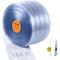 Vevor Strip Curtain PVC Door Curtain 150' x 8" Roll Cooler Freezer Clear Plastic 55V0 - alternate 1