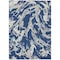 Homeroots 8' X 10' Navy Blue Gray And Ivory Abstract Washable Indoor Outdoor Area Rug 600111 - alternate 8