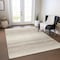 Homeroots 3' X 5' Ivory And Beige Abstract Washable Indoor Outdoor Area Rug 599970 - alternate 8