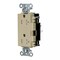 Hubbell Wiring Device-Kellems Straight Blade Receptacle, 5-20R, 20 A, 125V AC, 2 Pole, 3 Wire, Surface Mount, Grounded HBL2162STITR - alternate 1