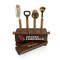 Picnic Time Family Of Brands NFL Arizona Cardinals Sidecar 5-Piece Bar Tool Set, (Acacia Wood) 672-05-508-017-2 - alternate 3