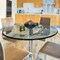 Fab Glass And Mirror Round Glass Table top, 36inch, Clear, Tempered, Wall Mirror, Safety Backing, Clear Finish T-36RD12MMOGTE - alternate 8