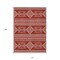 Homeroots 10' X 14' Red And Ivory Southwestern Washable Indoor Outdoor Area Rug 593719 - alternate 8