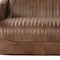 Homeroots 50in Brown Leather Loveseat 374217 - alternate 4