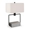 Homeroots 22" Gray and Black Mod Table Lamp With White Rectangular Shade 523607 - alternate 9