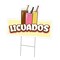 Signmission Licuados Die Cut Yard Sign & Stake outdoor plastic coroplast window, C-DC-1824-Licuados19 C-DC-1824-Licuados19 - alternate 1
